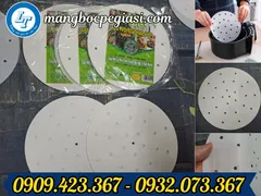 Giấy nến đục lỗ tròn dùng cho nồi chiên không dầu tiện lợi giá rẻ