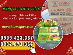 CHỖ NHẬP MÀNG BỌC THỰC PHẨM MANGO CUỘN 450M GIÁ SỈ