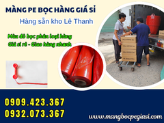 Màng PE Màu Đỏ Quấn Hàng Nổi Bật Dễ Phân Loại Giá Sỉ Tại Xưởng