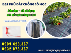 Bạt Phủ Đất 2mx50m Giúp Hạn Chế Cỏ Dại Cho Nhà Vườn