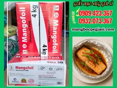 GIẤY BẠC NƯỚNG 4KG GIÁ SỈ THÙNG 6 CUỘN