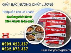 Xưởng Sỉ Giấy Bạc Nướng Nhiều Kích Cỡ Giá Tốt