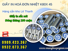 Giấy In Nhiệt K80x45 Giá Sỉ Rẻ Cho Cửa Hàng Quán Ăn
