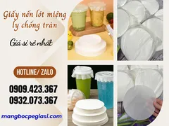 BÁN SỈ SÉT 500 TỜ GIẤY NẾN LÓT MIỆNG LY CHỐNG TRÀN GIÁ RẺ