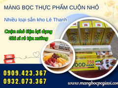 Bán buôn màng bọc thực phẩm cuộn nhỏ giá rẻ
