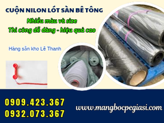 Nilon Trải Sàn Bê Tông Giá Sỉ Cho Nhà Thầu Thi Công