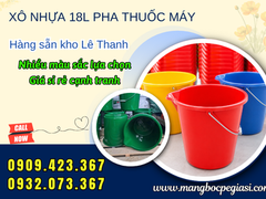 Xô nhựa pha thuốc máy 18l chia vạch tiện lợi giá sỉ