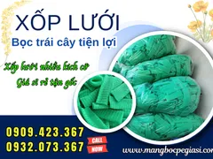 CUNG CẤP XỐP LƯỚI BỌC TRÁI CÂY MÀU XANH GIÁ SỈ