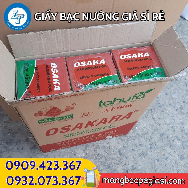 Giấy bạc nướng đóng thùng Giấy bạc nướng đóng thùng