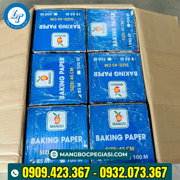 Giấy bạc nướng 45cmx85m thùng 6 cuộn Giấy bạc nướng 45cmx85m