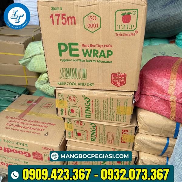 Màng bọc thực phẩm PE Ringo 175m giá tốt Màng bọc thực phẩm PE Ringo 175m