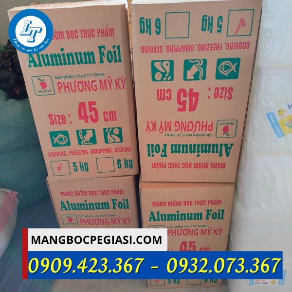 Giấy bạc nướng thùng 4 cuộn sẵn kho Giấy bạc nướng thùng 4 cuộn sẵn kho