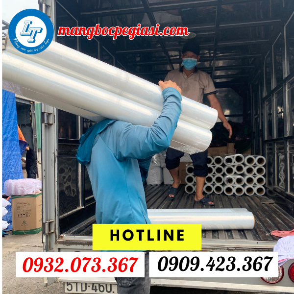 nhà cung cấp cuộn màng pe quấn hàng hóa, pallet