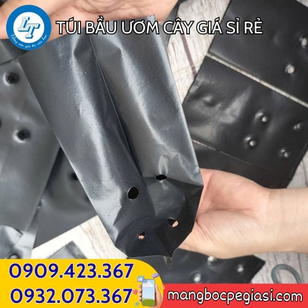 Túi bầu ươm cây giống xếp hông 2 bên Túi bầu ươm cây giống