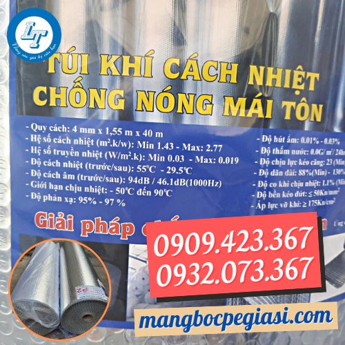 Túi khí cách nhiệt mái tôn hiệu quả Túi khí cách nhiệt mái tôn hiệu quả
