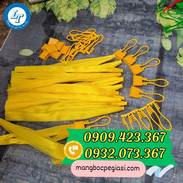 Túi lưới nhựa đựng hành tỏi có móc treo