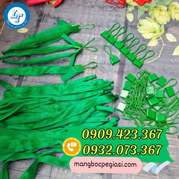 Túi lưới nhựa đựng hành tỏi có móc treo