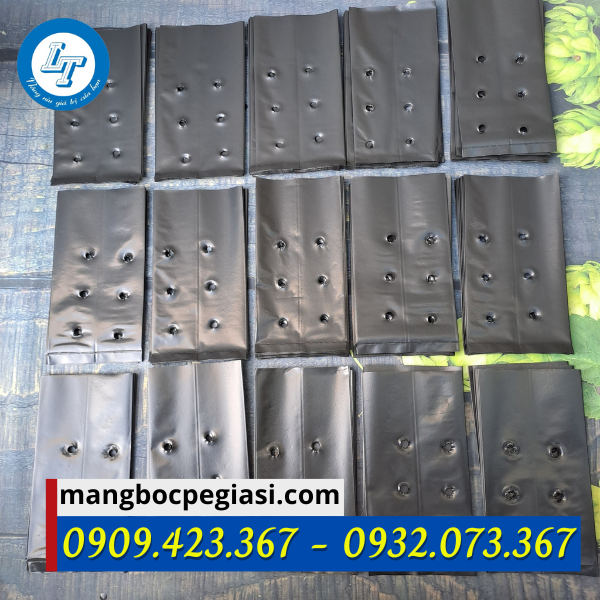 Túi bầu ươm cây giá rẻ Túi bầu ươm cây bề mặt đục lỗ thoát nước