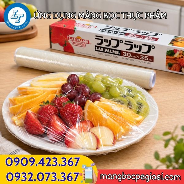 Ứng dụng màng bọc thực phẩm Màng bọc thực phẩm cuộn nhỏ