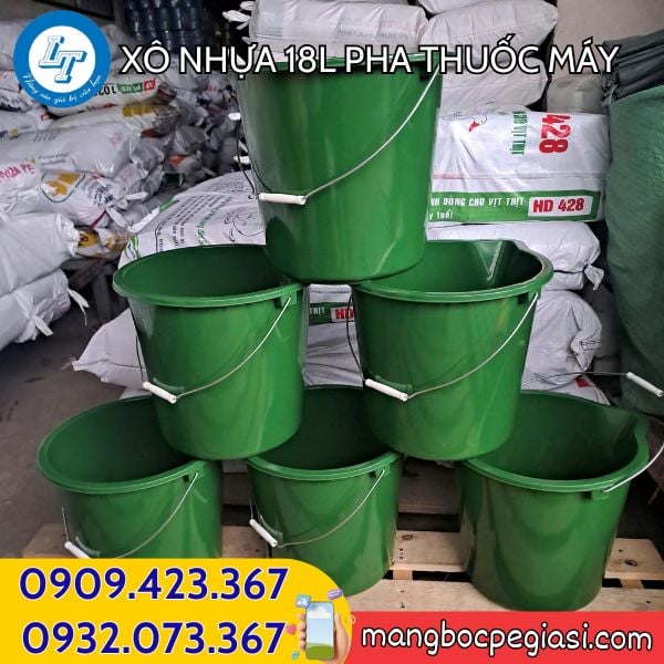 Xô nhựa pha thuốc 18l giá sỉ Xô nhựa pha thuốc tiện lợi