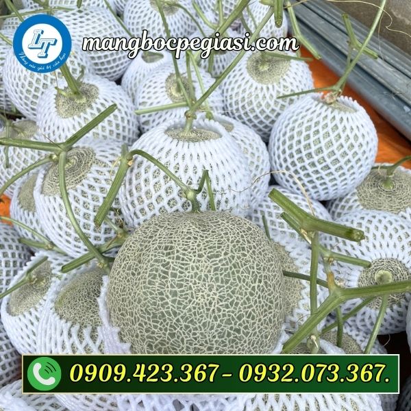 Xốp lưới bọc dưa lưới Xốp lưới bọc trái cây màu vàng