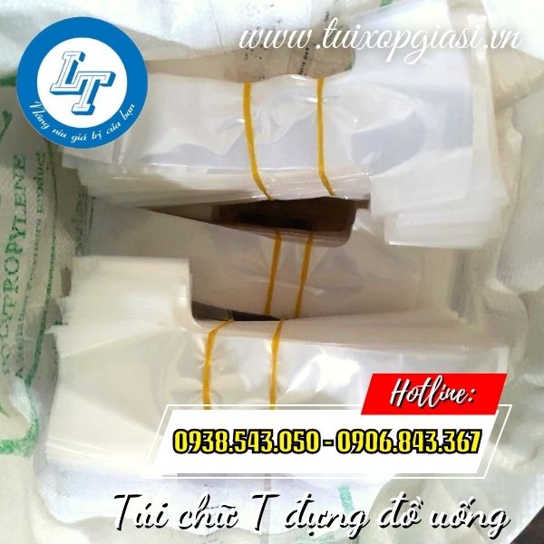 Túi chữ T đựng đồ uống mang đi giá rẻ