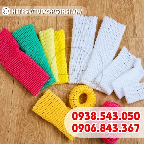 Xốp lưới bọc trái cây đủ màu, đủ kích cỡ