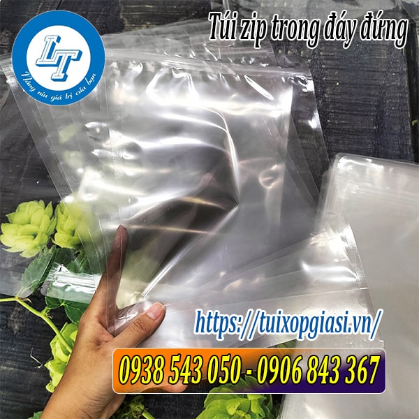 Túi zip trong đáy đứng