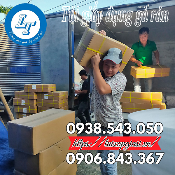 Túi giấy đựng gà rán giá rẻ