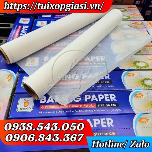 Giấy nướng bánh paking paper 30cm chính hãng