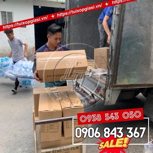 Bán sỉ lẻ túi hút chân không ép 3 biên đựng thực phẩm cục 10kg giá sỉ