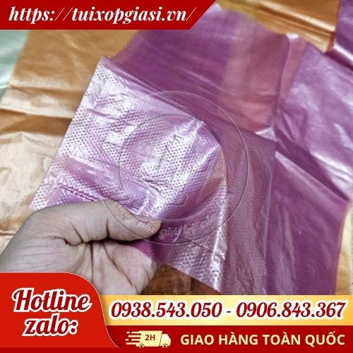 Túi bóng mỡ màu gai thường