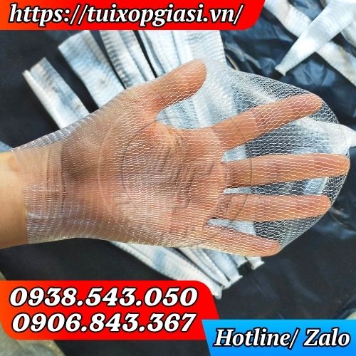 Túi lưới đựng phân hạt có cấu tạo dạng hình lưới mắt cáo