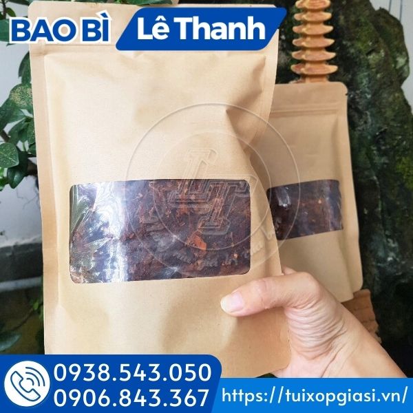 Túi zip kraft đựng đồ khô
