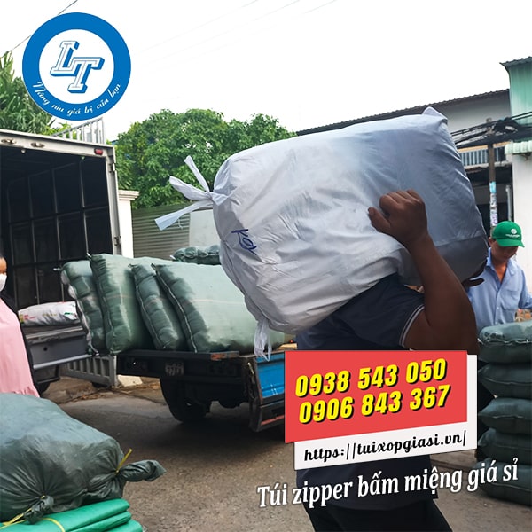 Bán sỉ túi zipper bấm miệng cho khách sài gòn