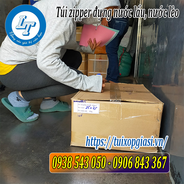 Bán túi zipper đựng nước lèo giá rẻ