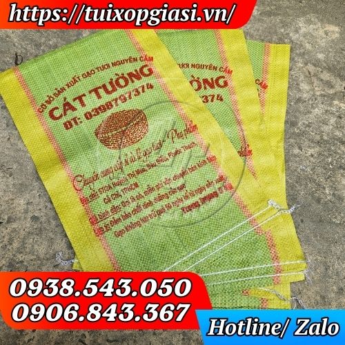 Bao đựng gạo 5kg in logo