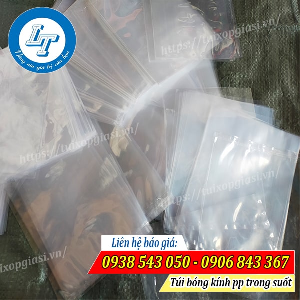 Báo giá số lượng lớn túi bóng kính pp trong suốt