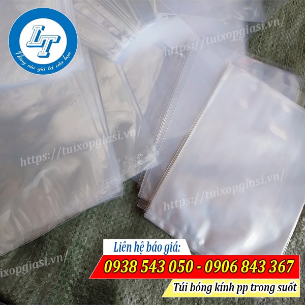 Báo giá số lượng lớn túi bóng kính pp
