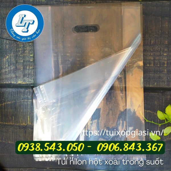 Bao nilon hột xoài trong suốt Bao nilon hột xoài trong suốt