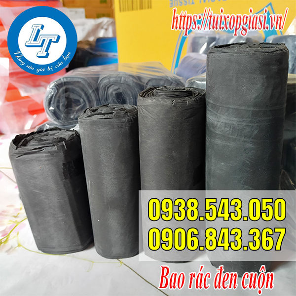 Bao rác đen cuộn