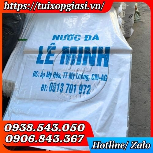 Bao tải đựng nước đá