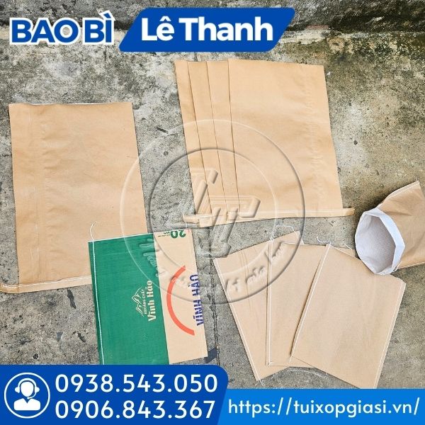 Bao tải giấy đủ kích cỡ