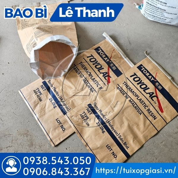 Bao tải giấy bên trong tráng pp