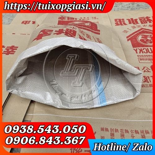 Bao tải giấy xi măng tráng pp