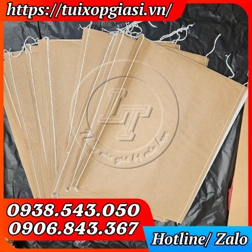 Bao tải giấy xi măng trơn