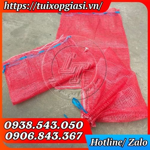 Bao tải lưới màu đỏ