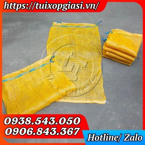 Bao tải lưới màu vàng