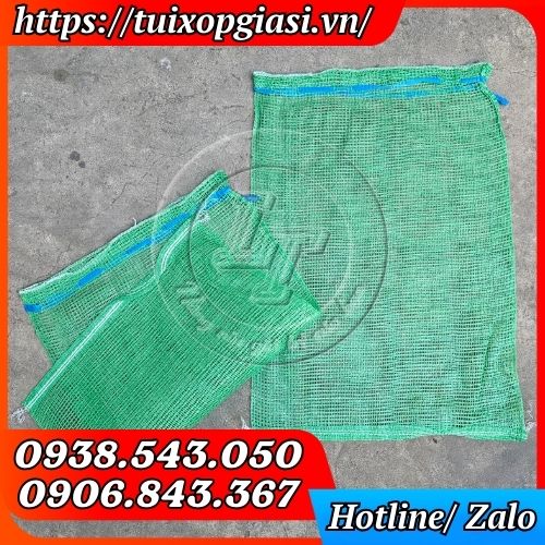 Bao tải lưới màu xanh