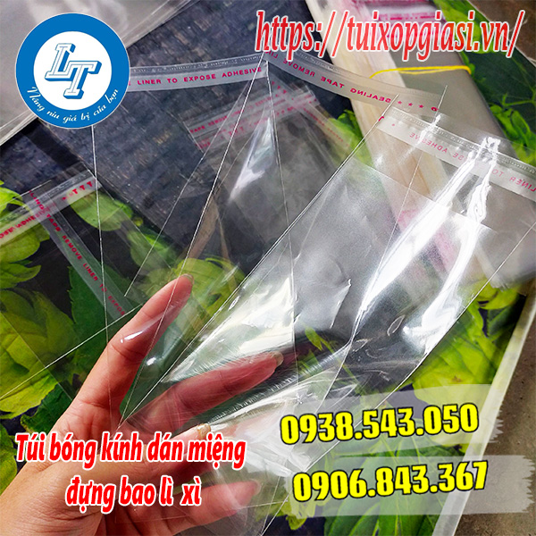 Bịch bóng kính dán miệng